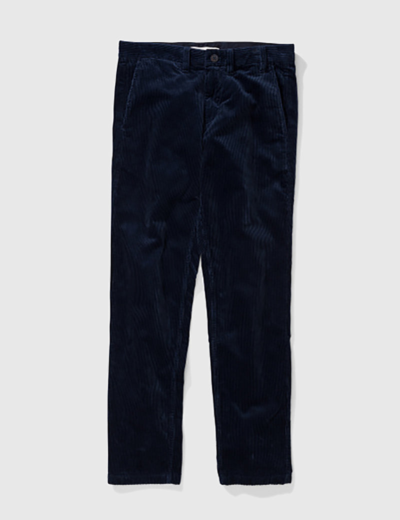 Norse Projects Aros Corduroy Trousers - Navy Blue