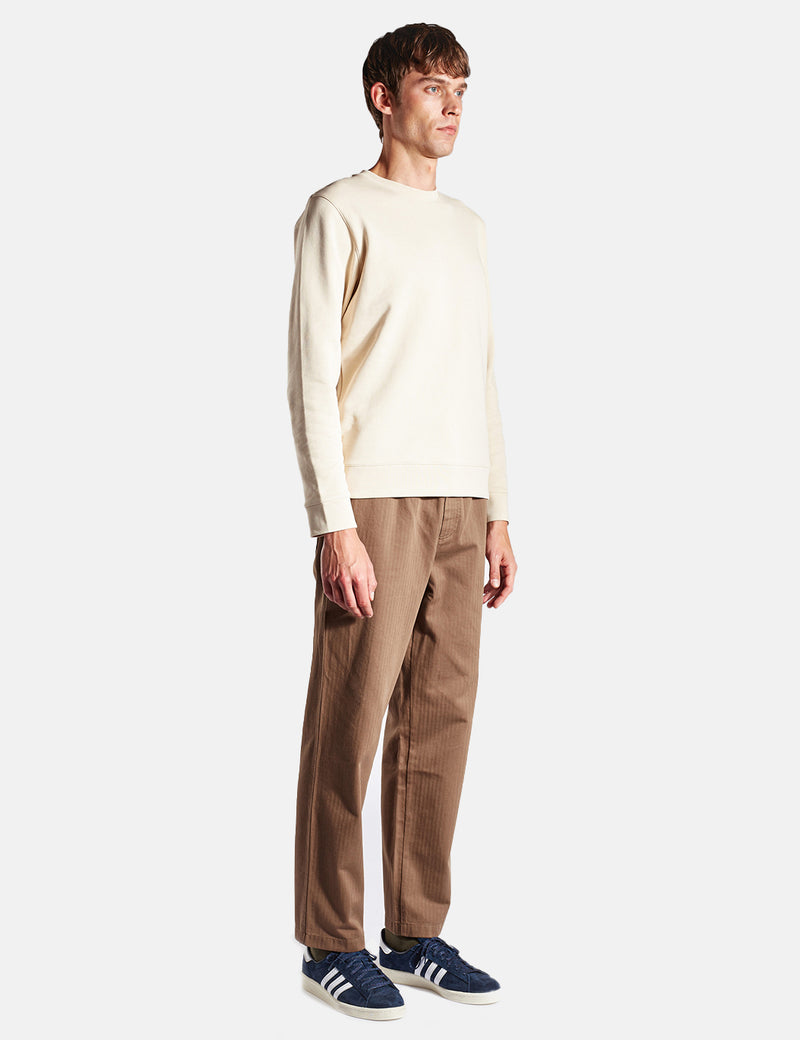 Norse Projects Evald Herringbone Trousers (Relaxed) - Taupe