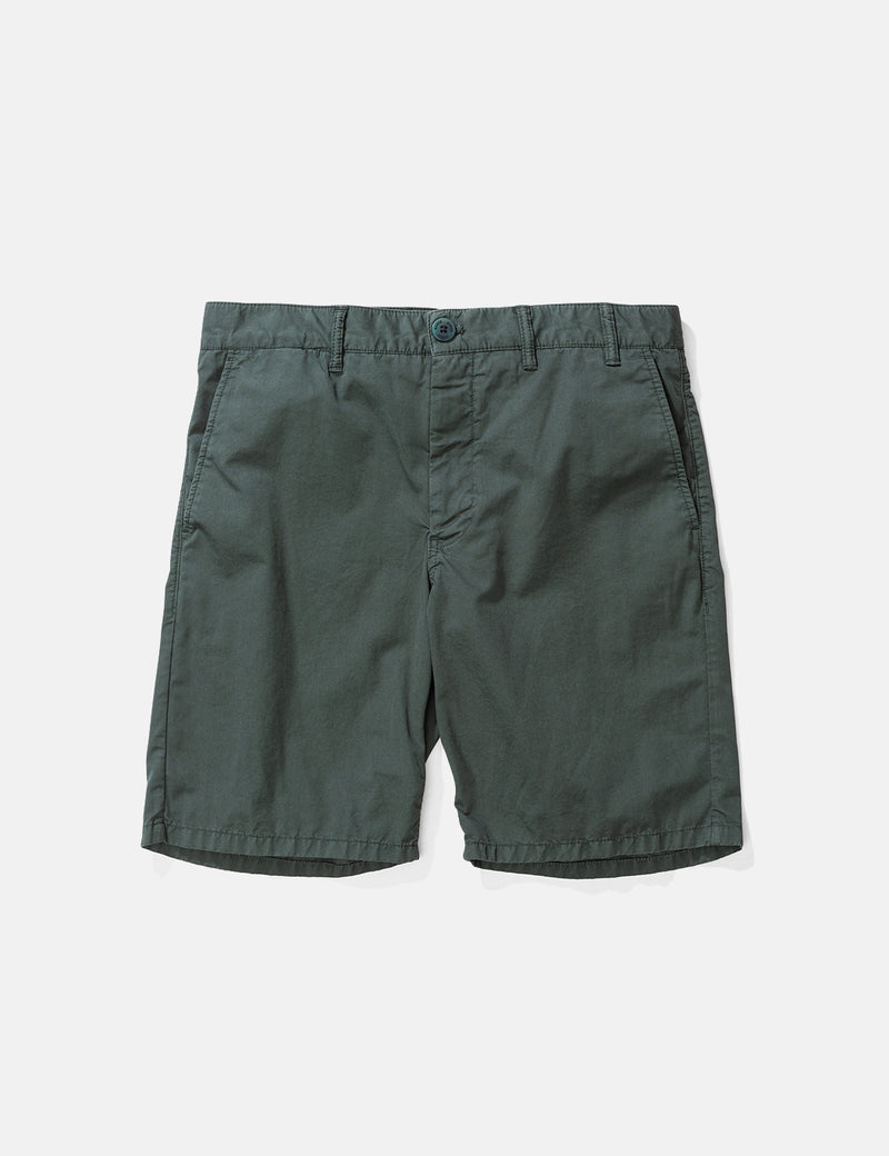 Norse Projects Aros Light Twill Shorts - Bottle Green
