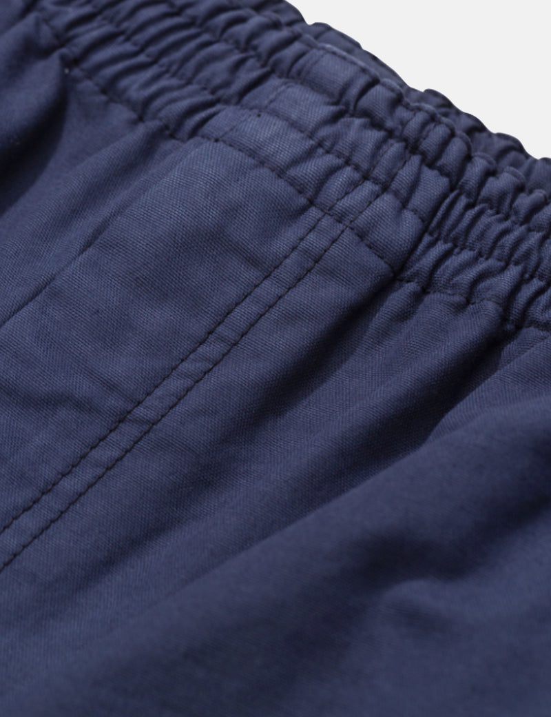 Norse Projects Evald Canvas Work Shorts - Navy Blue