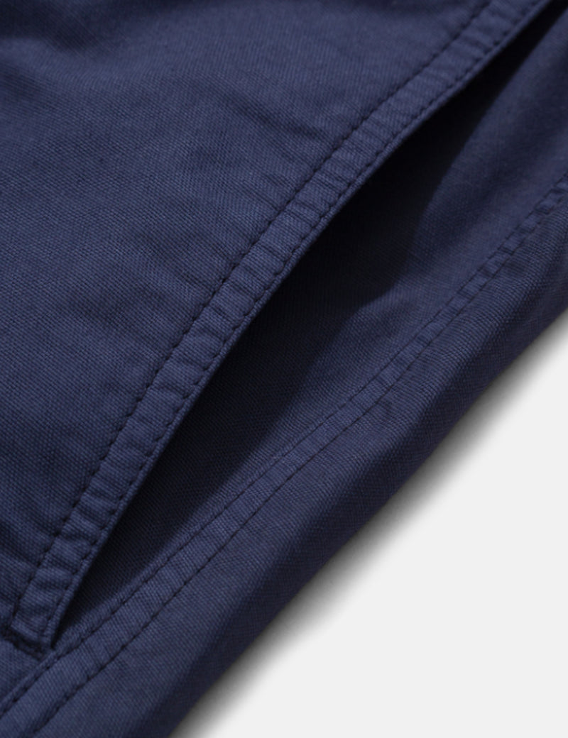 Norse Projects Evald Canvas Work Shorts - Navy Blue