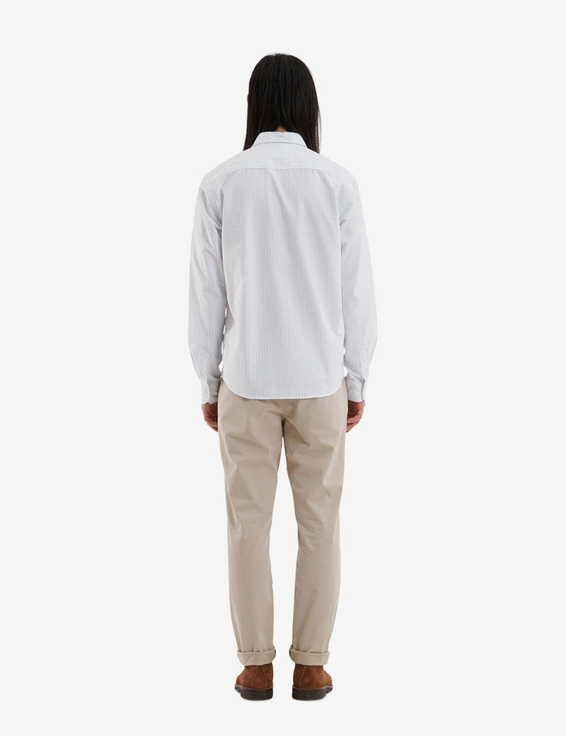 Norse Projects Anton Oxford Stripe Shirt - Pale Blue