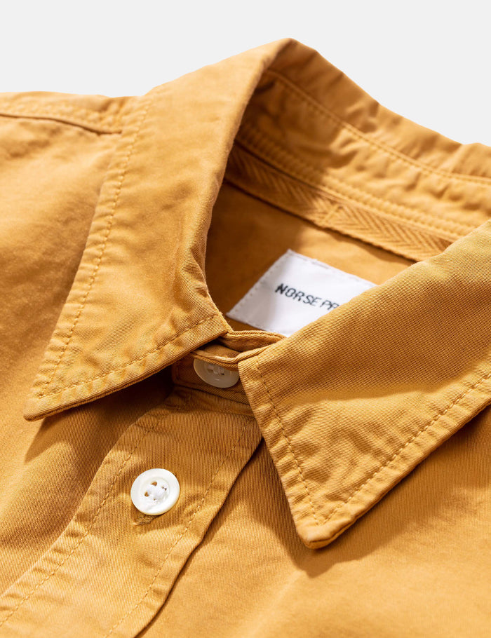 Norse Projects Villads Light Twill Overshirt - Montpellier Yellow