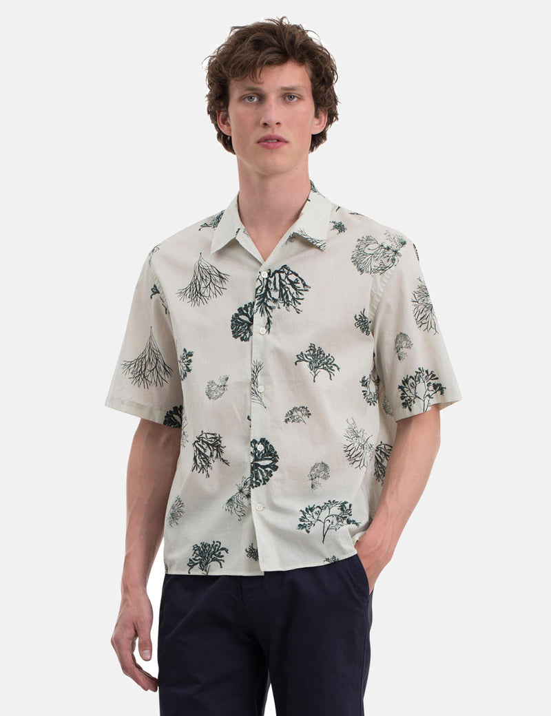 Norse Projects Carsten Print Shirt - Kit White
