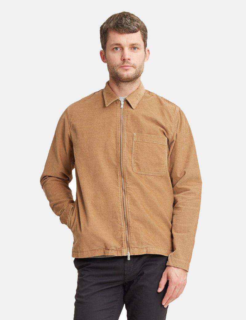 Norse Projects Jens Cord Overshirt - Camel