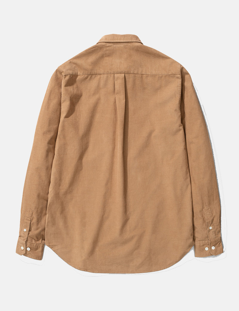 Norse Projects Osvald Corduroy Shirt - Utility Khaki Beige