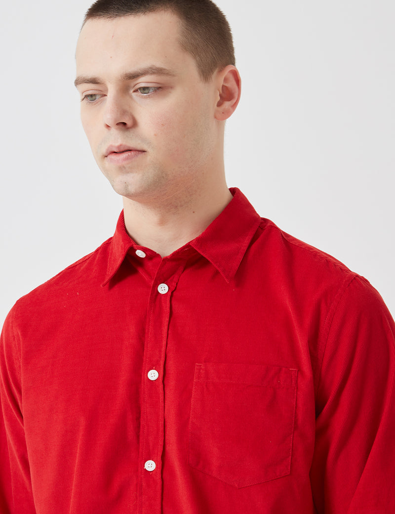 Norse Projects Osvald Corduroy Shirt - Askja Red