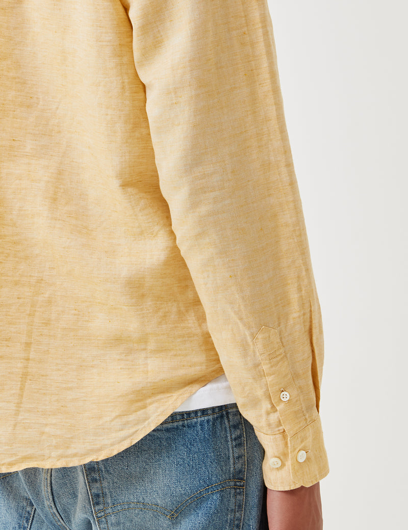 Norse Projects Osvald Button Down Shirt - Sunwashed Yellow