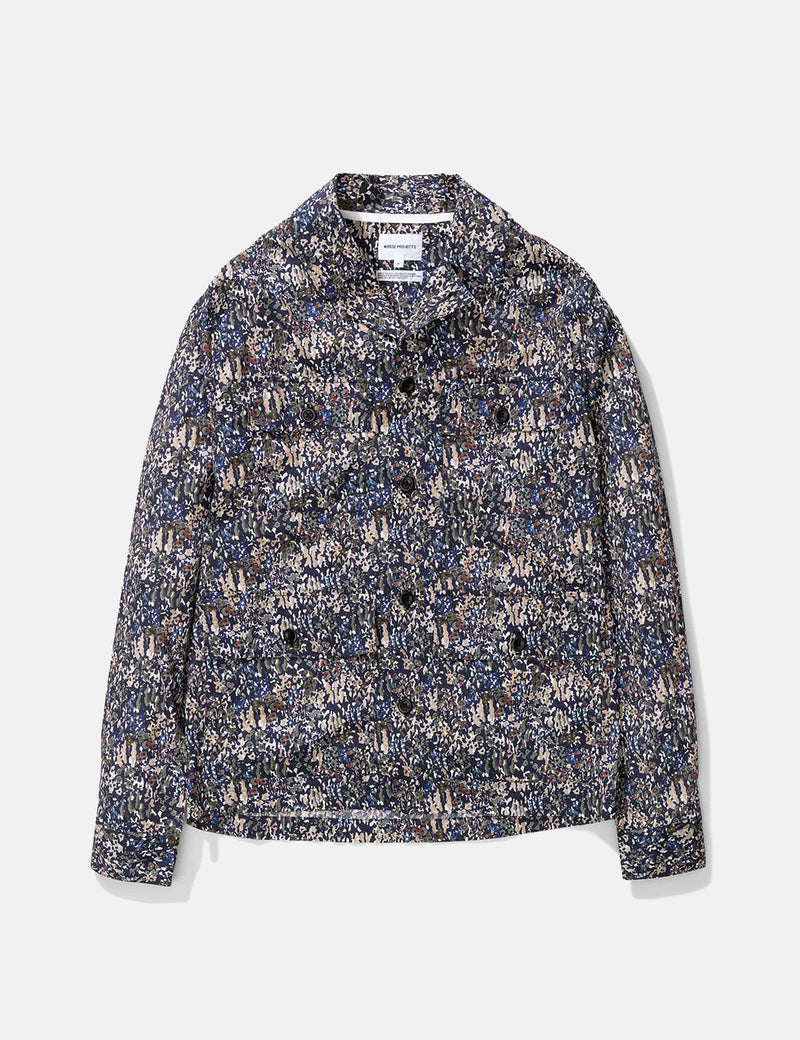 Norse Projects Mads Liberty Print Jacket - Ivy Green