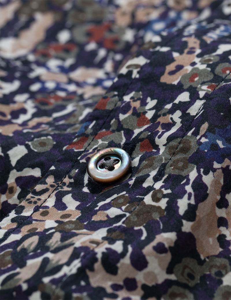 Norse Projects Carsten Liberty Print Shirt (Short Sleeve) - Ivy Green