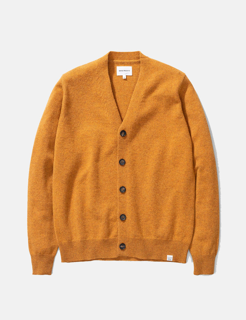 Norse Projects Adam Cardigan (Wool) - Montpellier Yellow