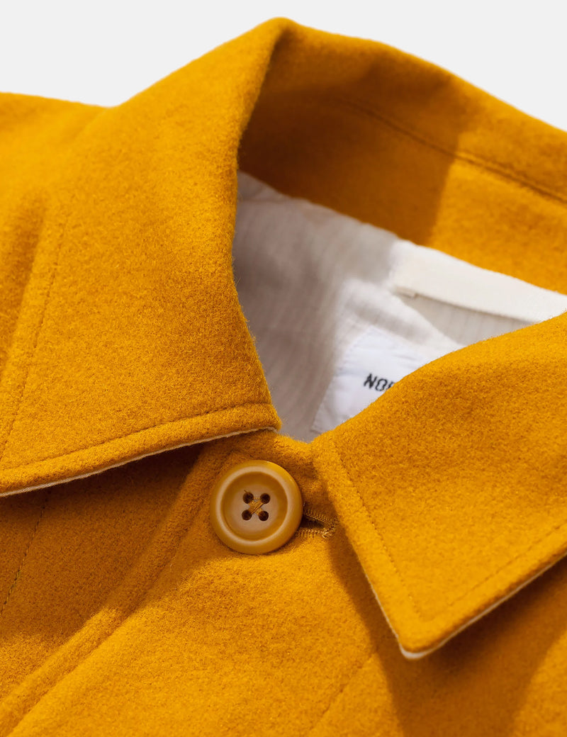 Norse Projects Kyle Wool Jacket - Mustard Yellow