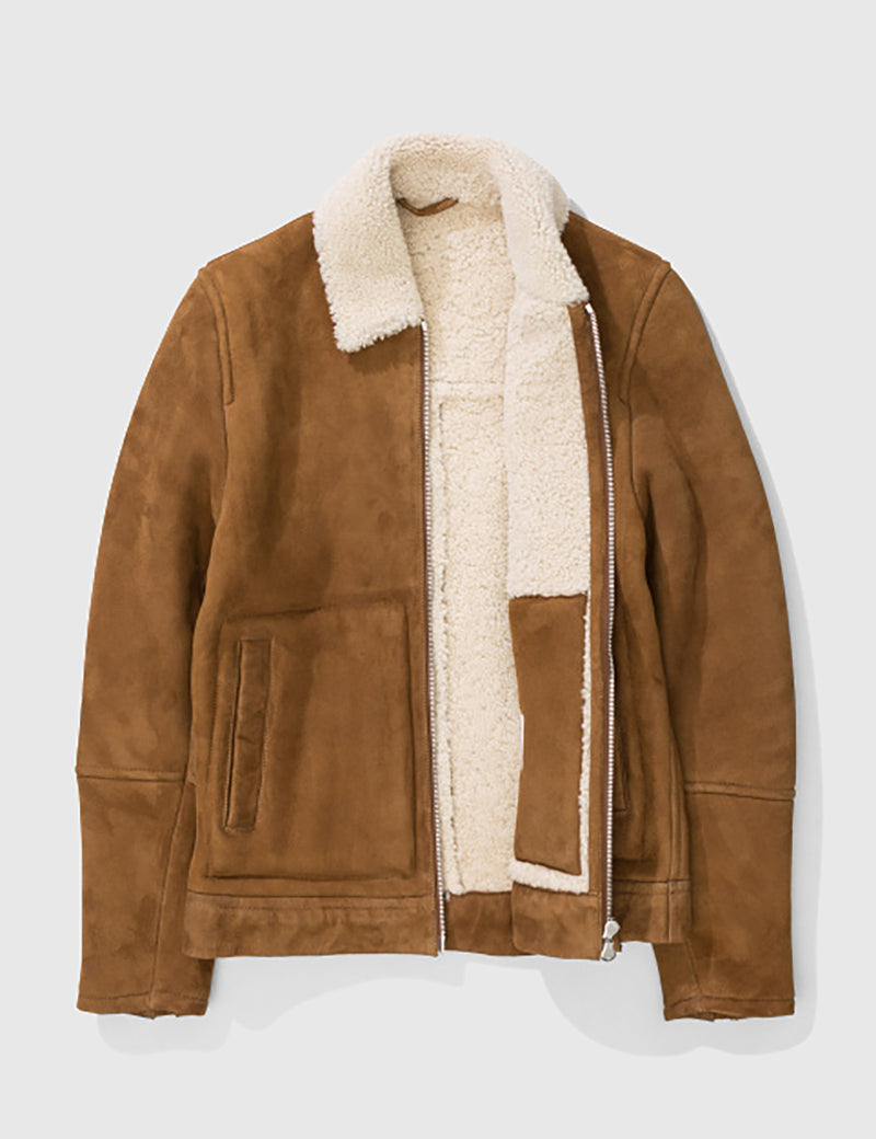 Norse Projects Elliot Shearling Jacket - Camel