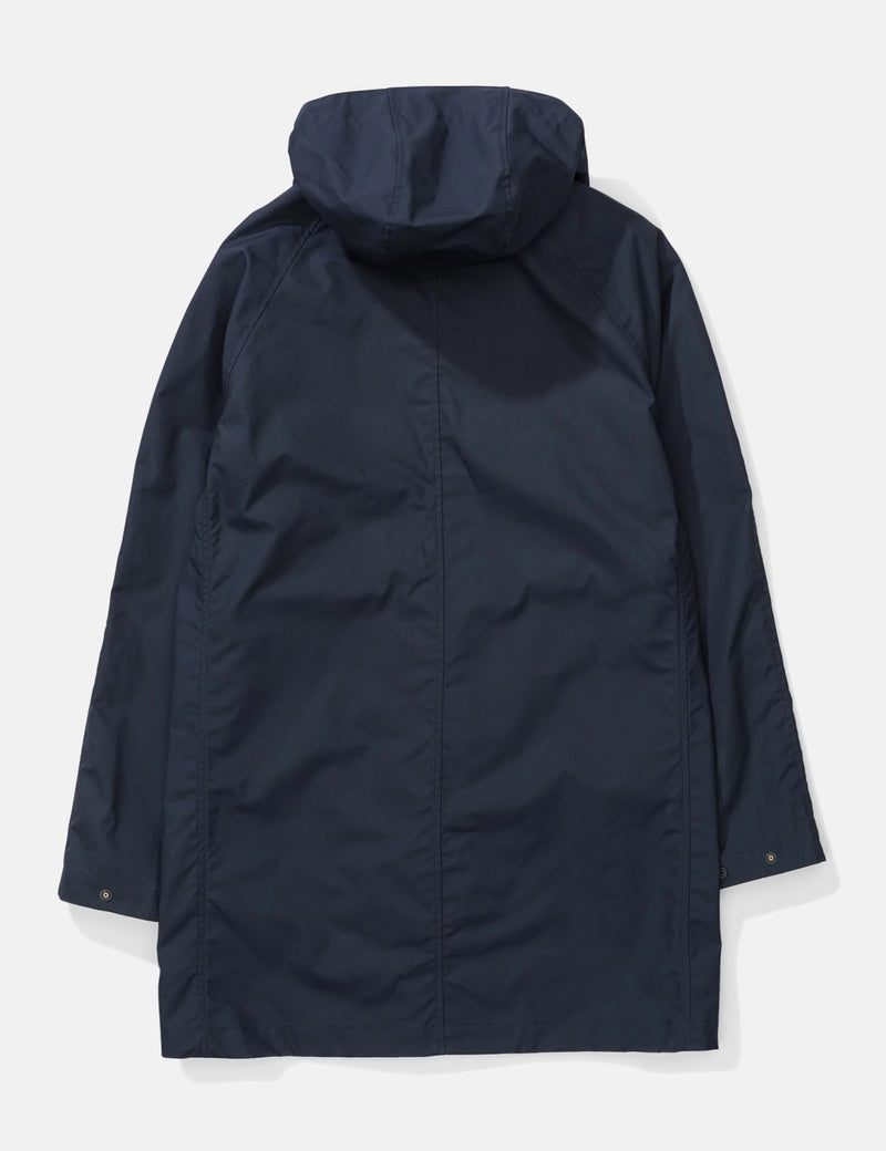 Norse Projects Trondheim Waxed Cotton Jacket - Dark Navy Blue