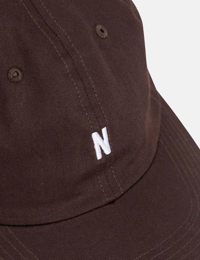 Norse Projects Twill Sports Cap - Eggplant Brown