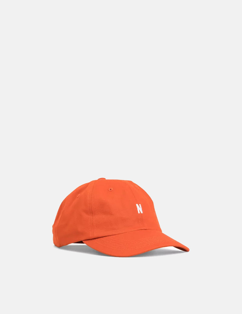 Norse Projects Twill Sports Cap - Oxide Orange