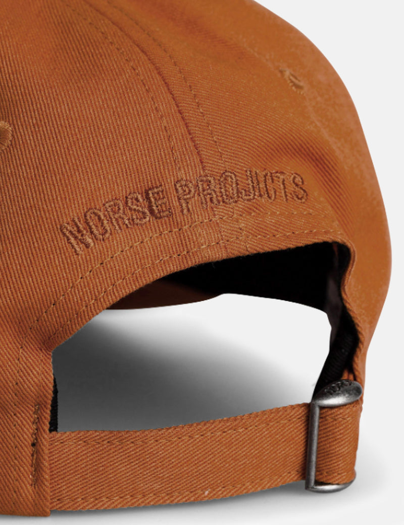 Norse Projects Twill Sports Cap - Burnt Ocher