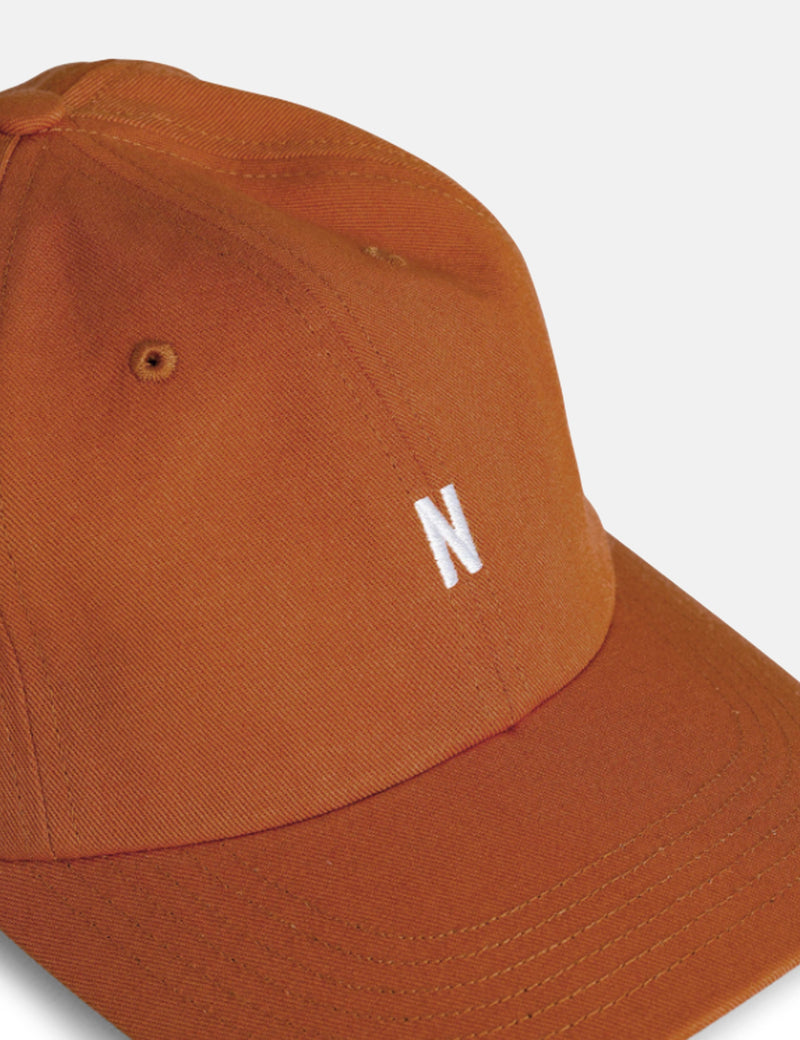 Norse Projects Twill Sports Cap - Burnt Ocher