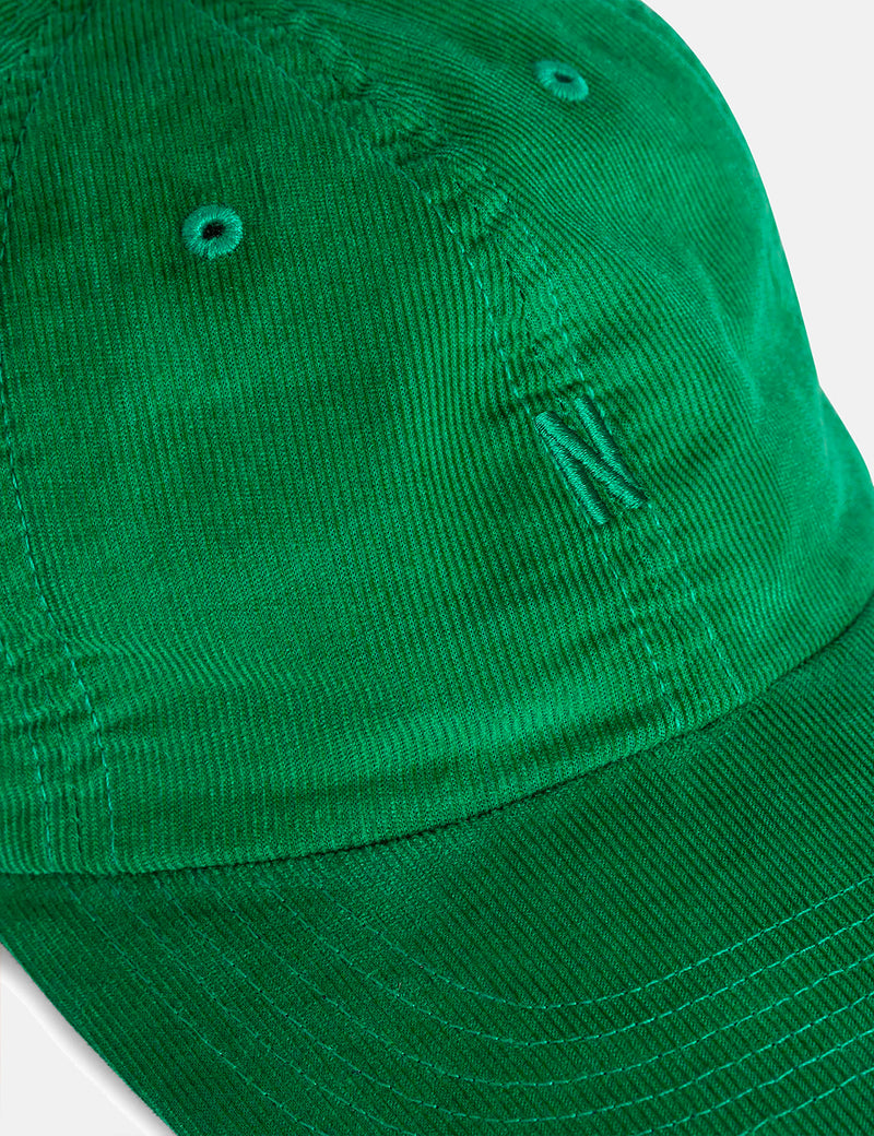 Norse Projects Baby Corduroy Sports Cap - Sporting Green