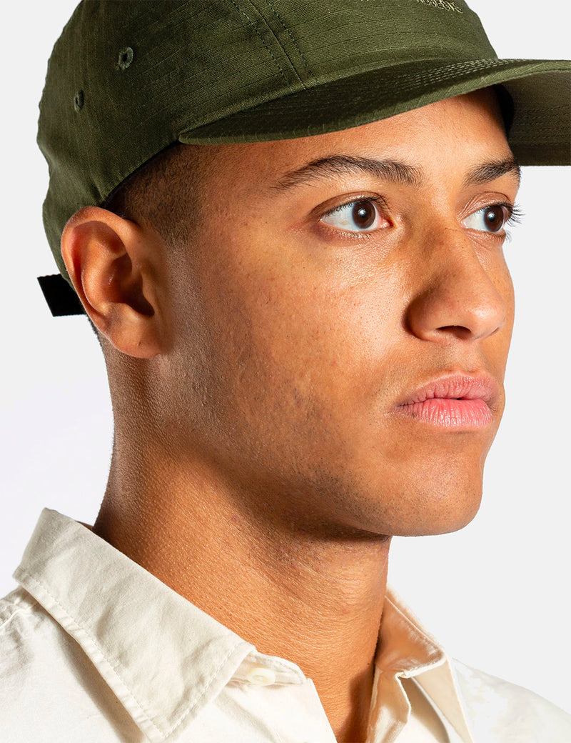 Norse Projects Ripstop 5 Panel Cap - Beech Green