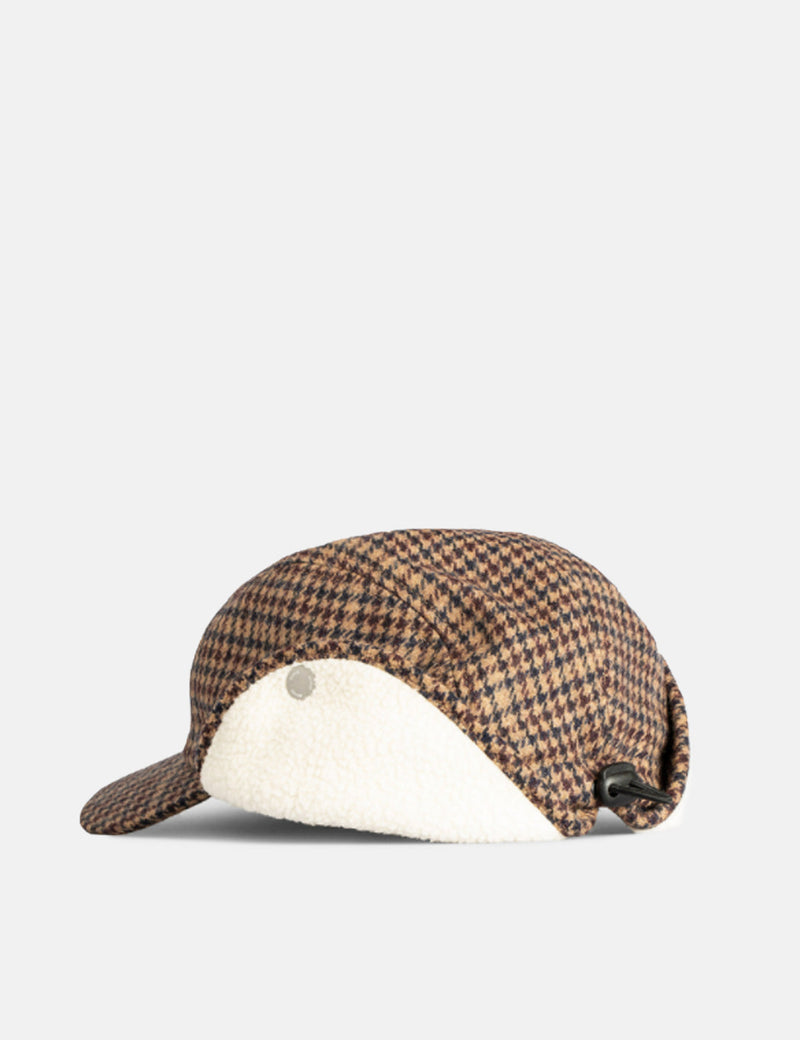 Norse Projects Wool Flannel Flap Cap - Utility Khaki Check