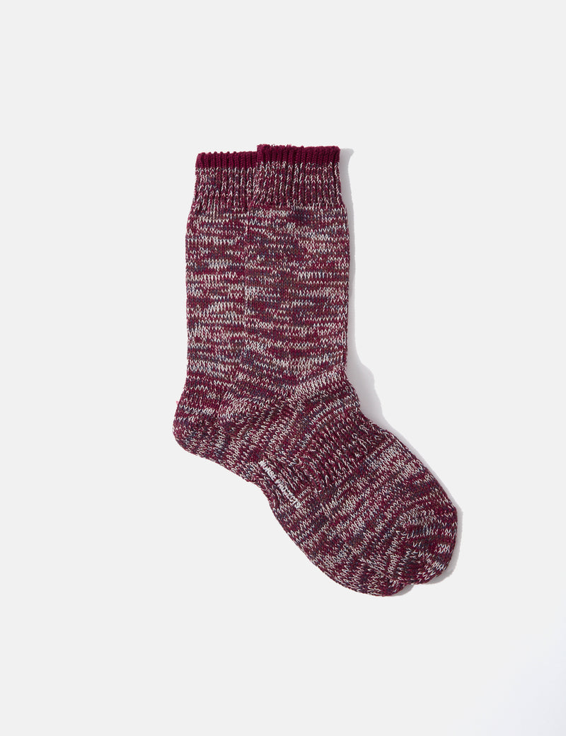 Norse Projects Ebbe Twist Socks - Magenta