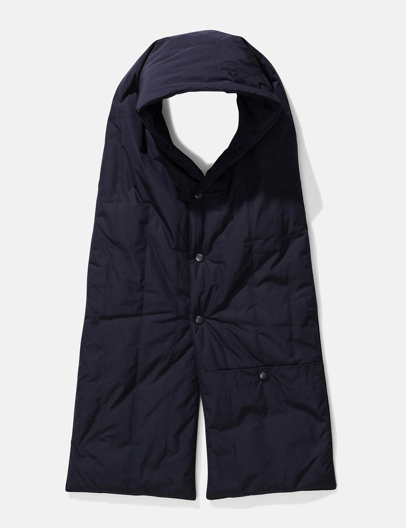 Norse Projects Snap Quilt Scarf - Dark Navy Blue