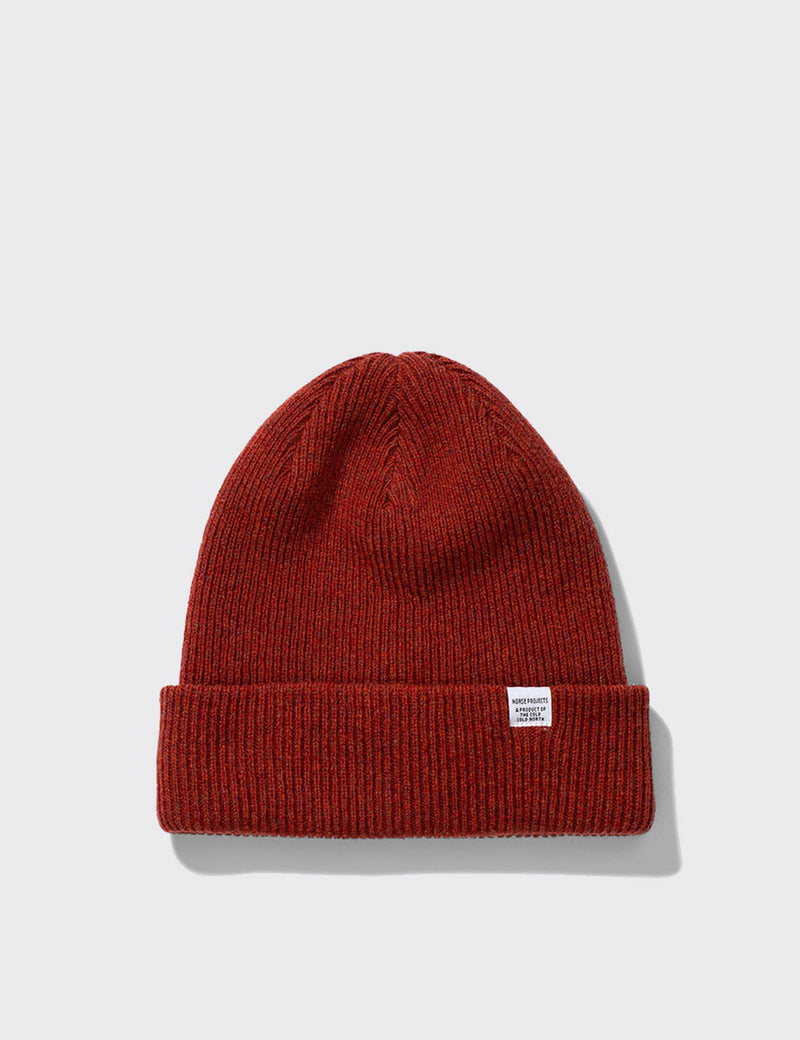 Norse Projects Norse Beanie - Cochineal Red