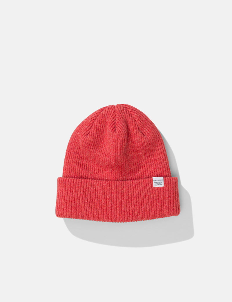 Norse Projects Norse Beanie Hat - Burned Red