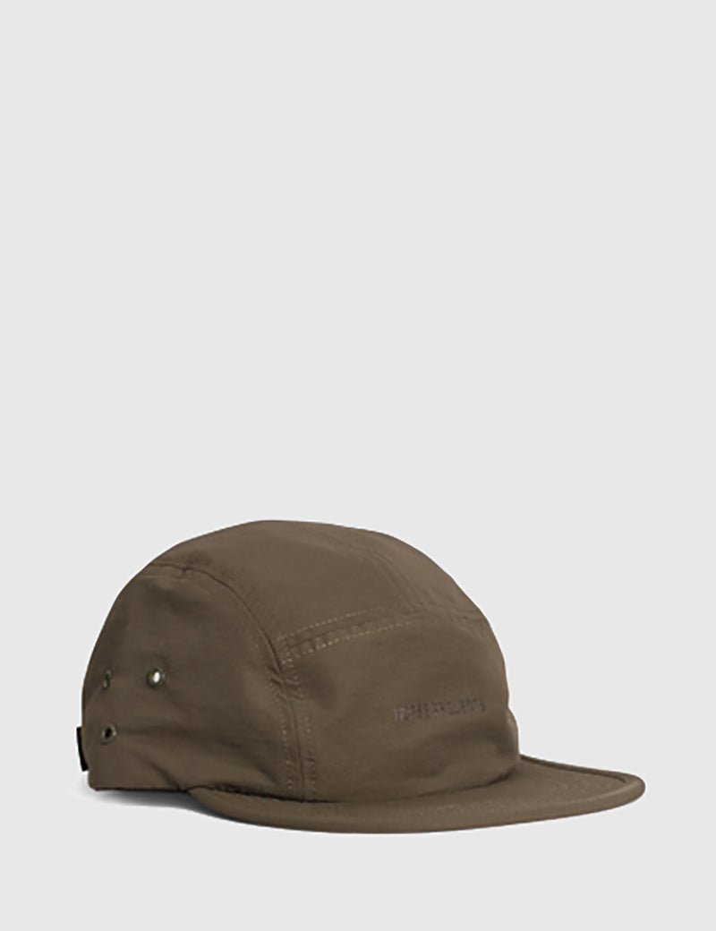 Norse Projects 5-Panel Gros Grain Cap - Lichen Green