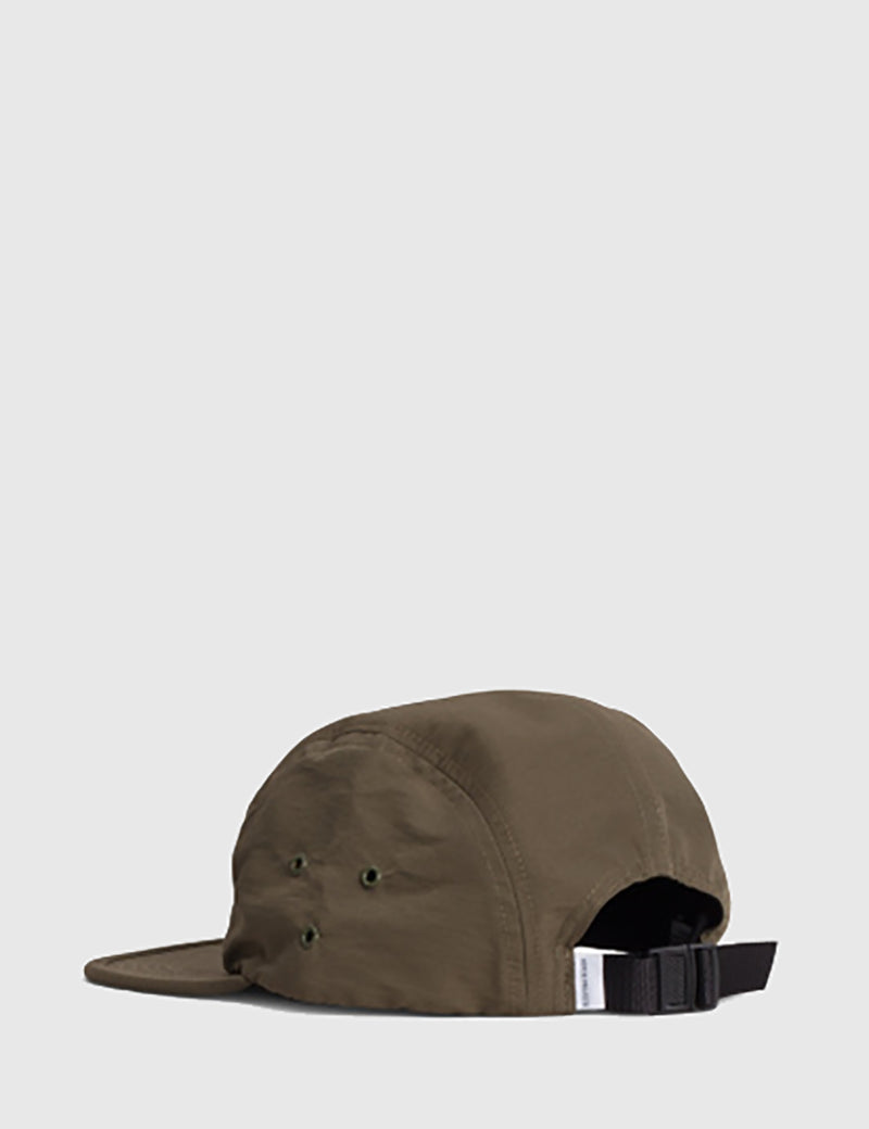 Norse Projects 5-Panel Gros Grain Cap - Lichen Green