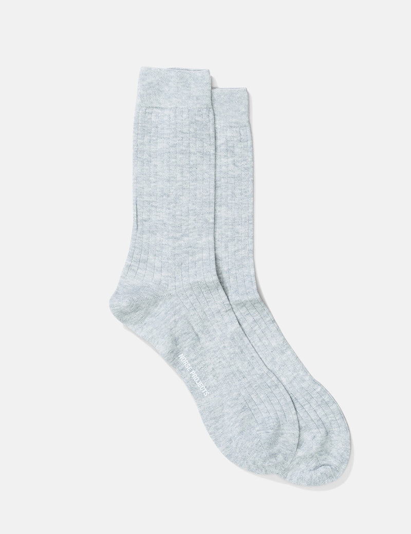 Norse Projects Bjarki Cotton Linnen Socks - Sand