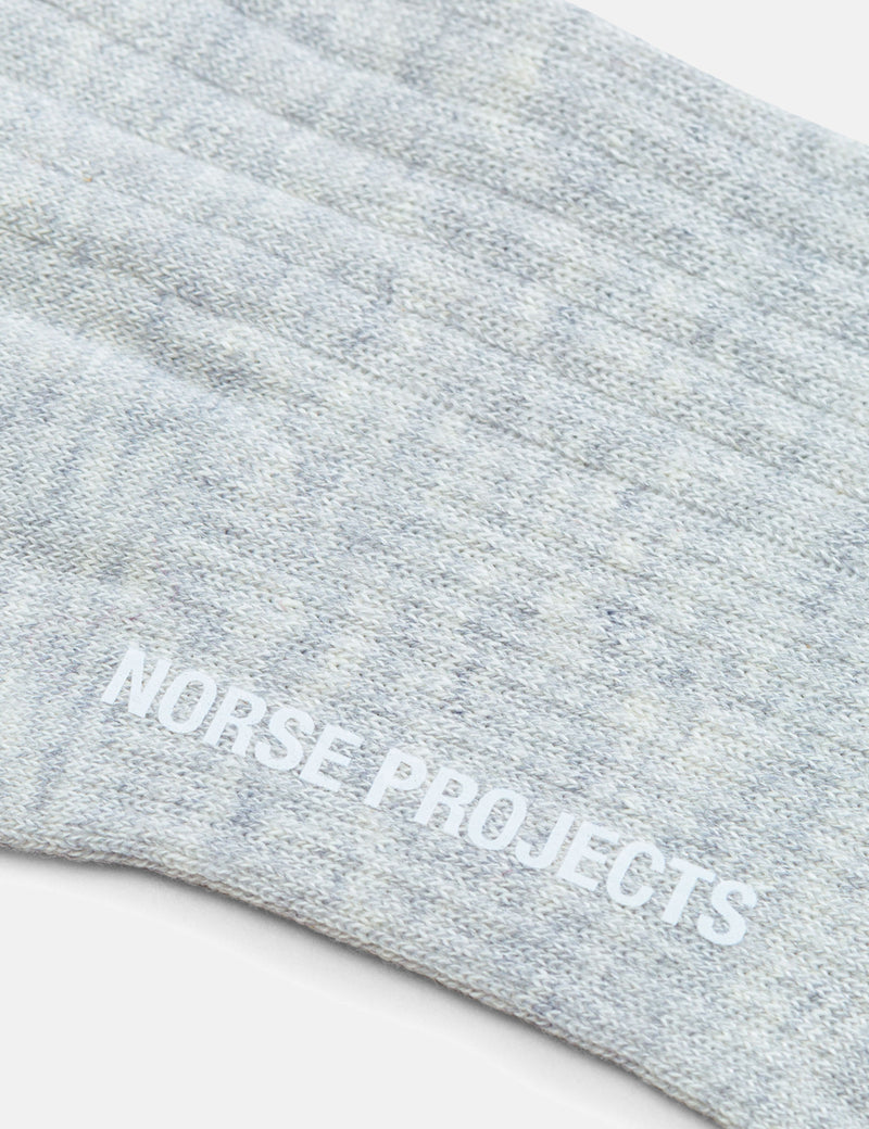 Norse Projects Bjarki Cotton Linnen Socks - Sand