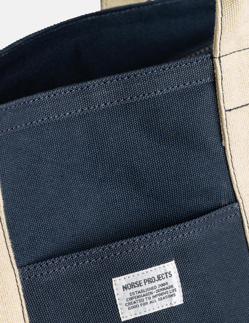 Norse Projects Stefan Beach Bag (Canvas) - Dark Navy