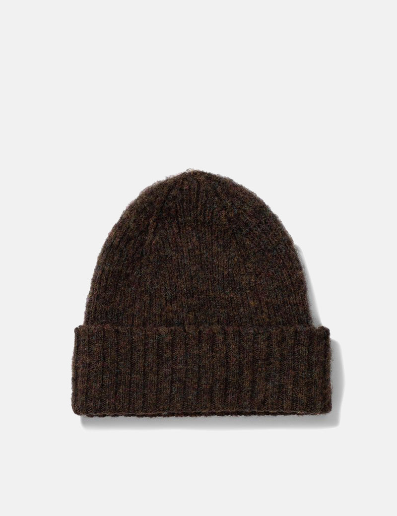 Norse Projects Brushed Lambswool Beanie - Black Multi