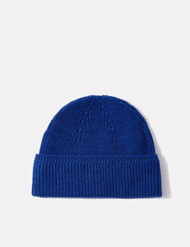 Norse Projects Watch Beanie Hat (Wool/Cotton) - Cobalt Blue