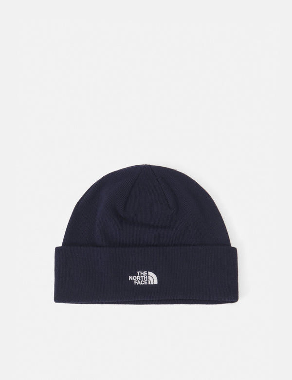 North Face Norm Shallow Beanie - Summit Navy Blue