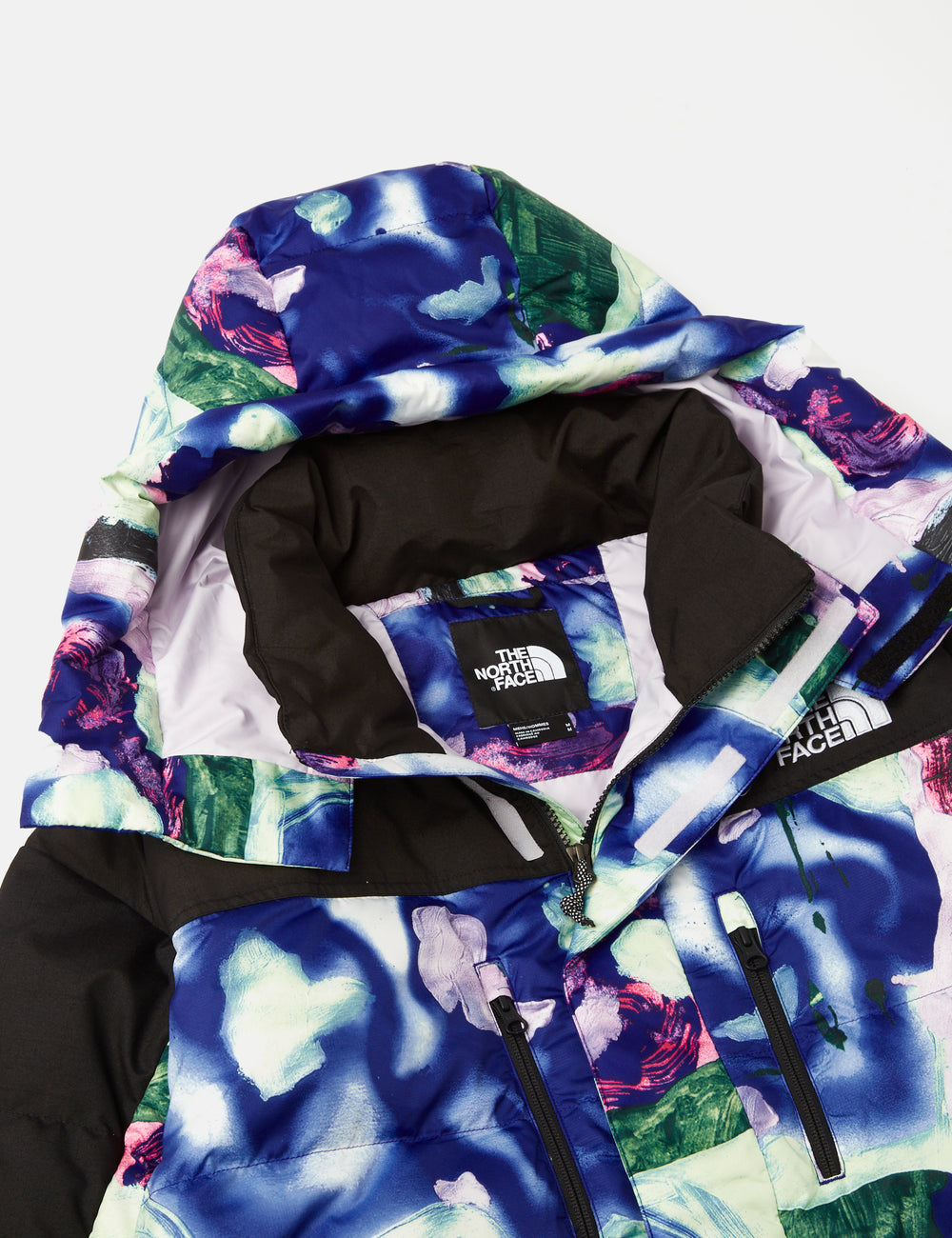 SUPREME THE NORTH FACE MOUNTAIN PARKA JACKET M XL FW17 TNF BLUE WHITE PRINT