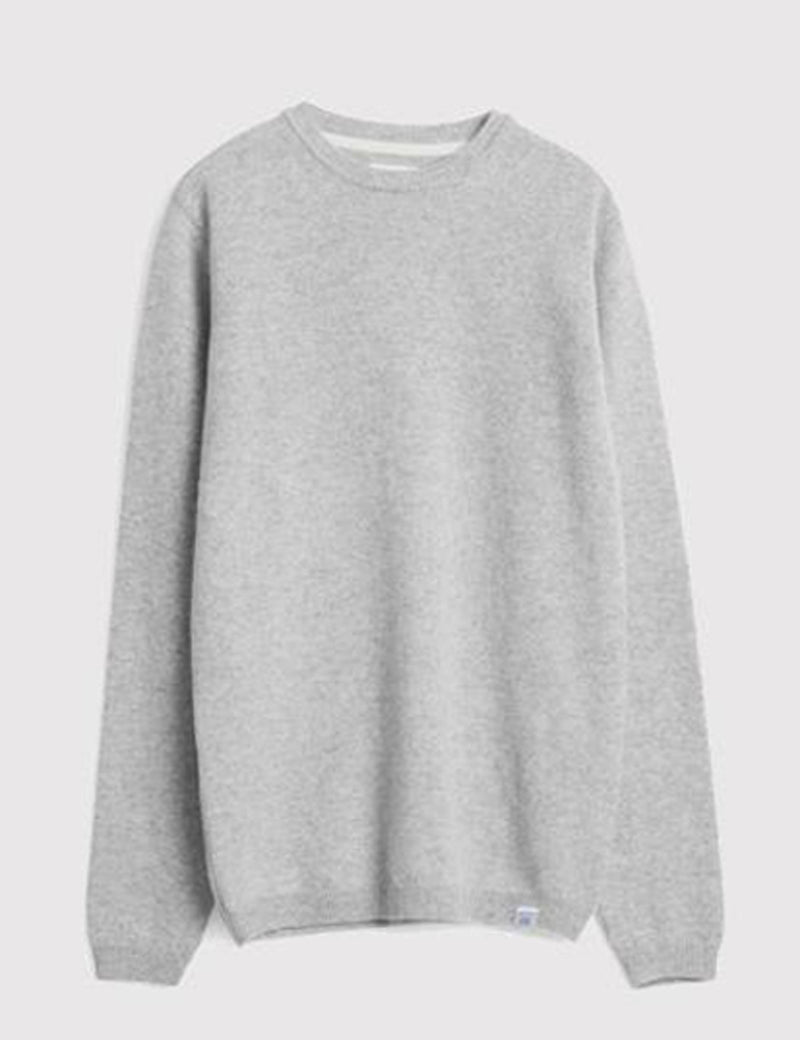 Norse Projects Sigfred Lambswool Jumper - Light Grey