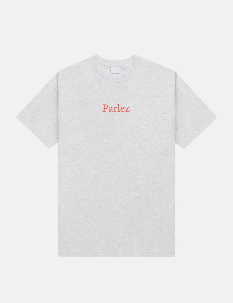 Parlez Skutsje T-Shirt - Grey Heather/Red
