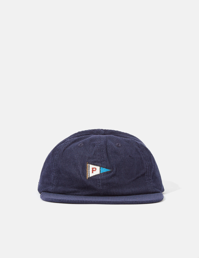 Parlez Flag Cord 6-Panel Cap - Navy Blue