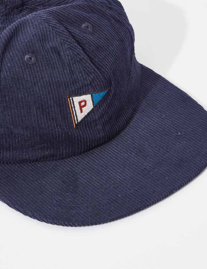 Parlez Flag Cord 6-Panel Cap - Navy Blue