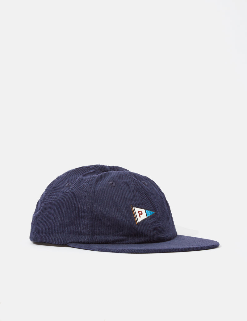 Parlez Flag Cord 6-Panel Cap - Navy Blue