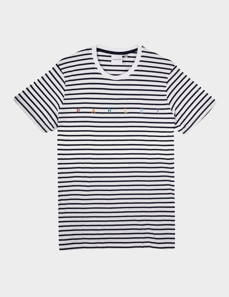 Parlez United Stripe T-Shirt - Navy