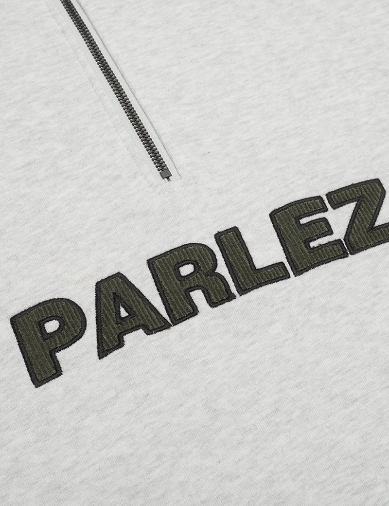 Parlez Ebb Quarter Zip - Heather Grey