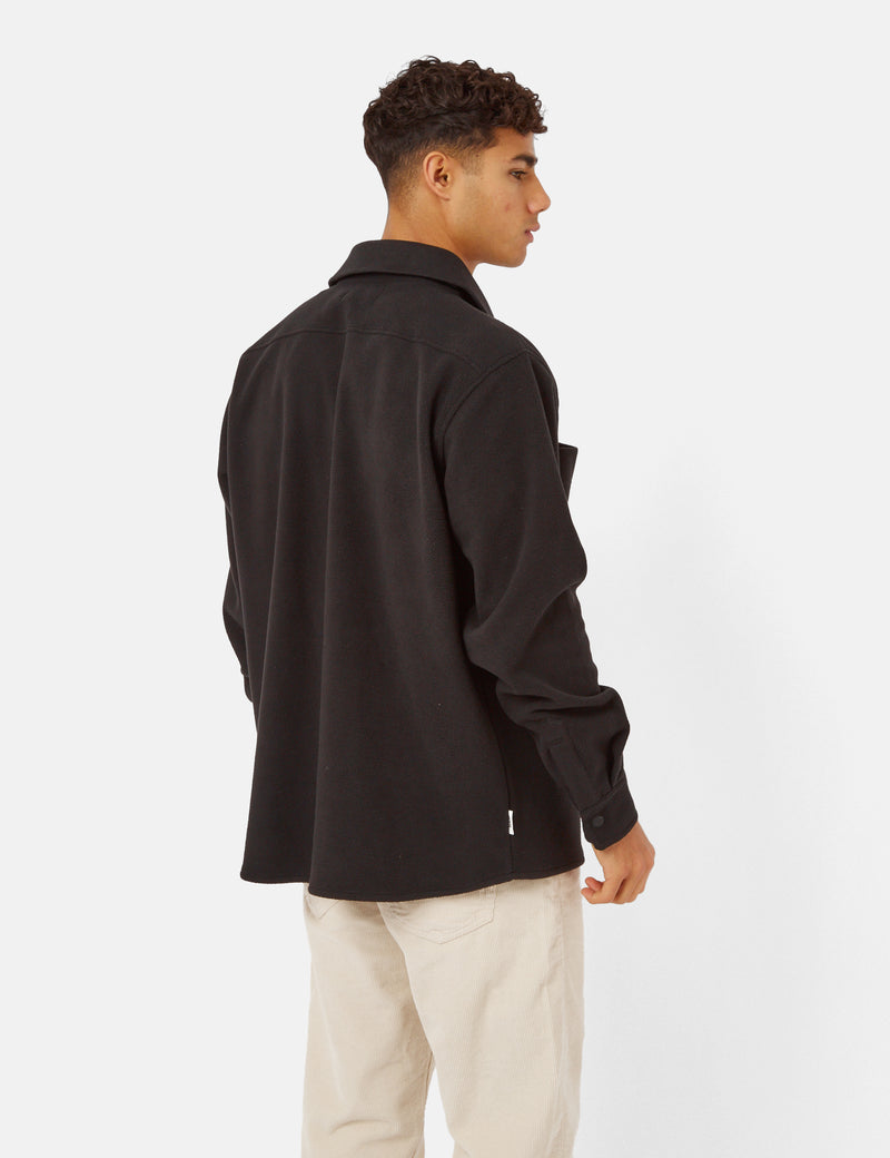 Parlez Maxi Fleece Shirt - Black