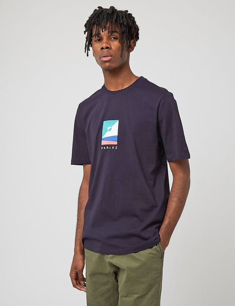 Parlez Barts Organic T-Shirt - Navy Blue