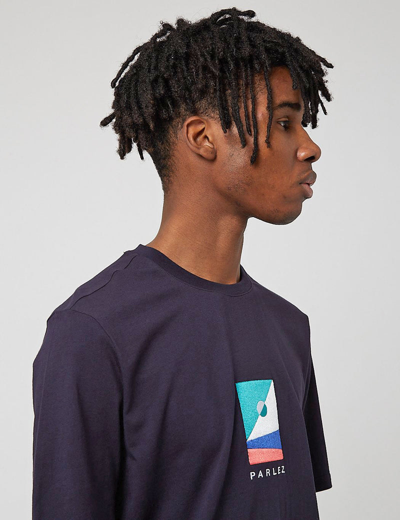 Parlez Barts Organic T-Shirt - Navy Blue