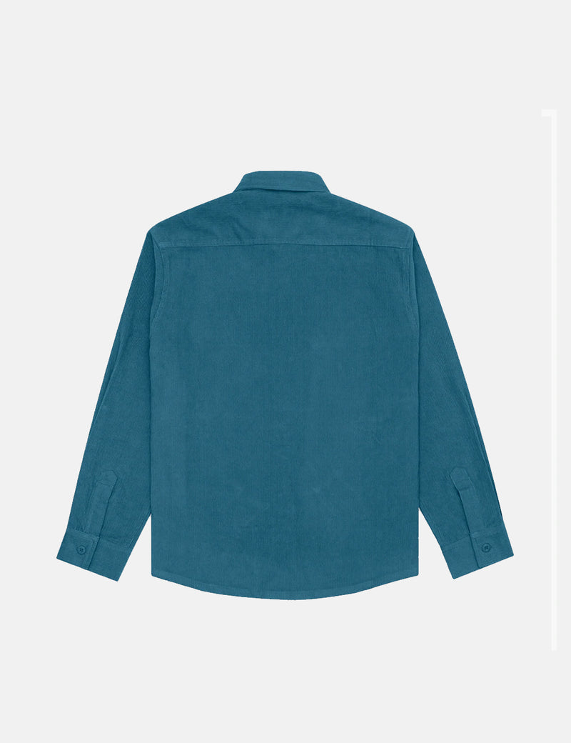 Parlez Mayreau Cord Shirt - Teal Blue