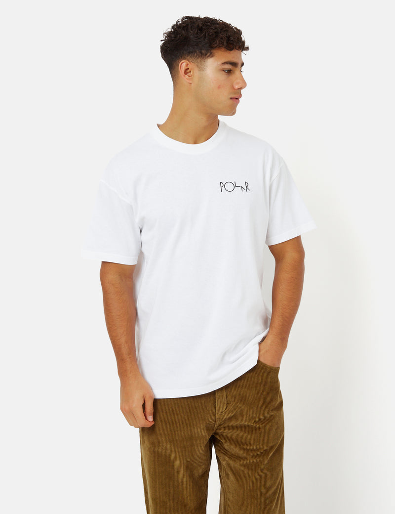 Polar Skate Co. Forest Fill Logo T-Shirt - White
